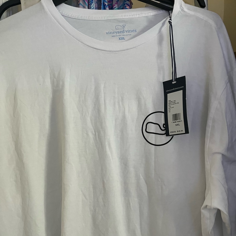 Men’s nwt long sleeve Vineyard Vines white tshirt xxl